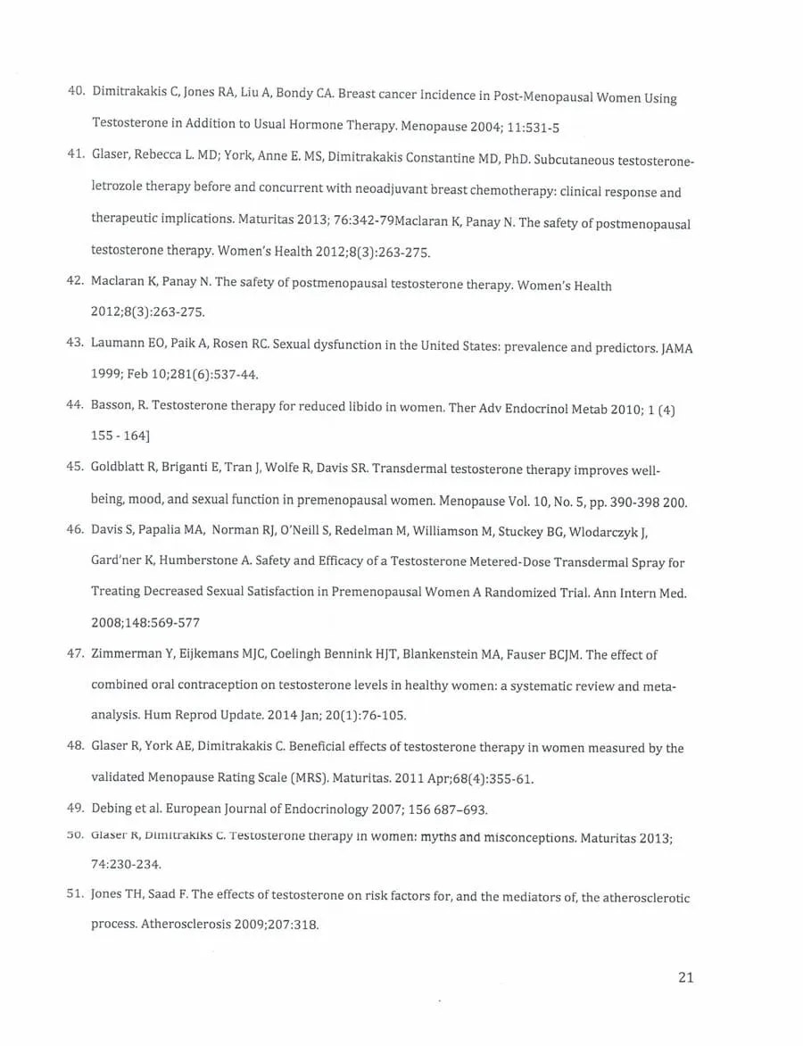 testosterone insufficieny and treatment in women Page Image
