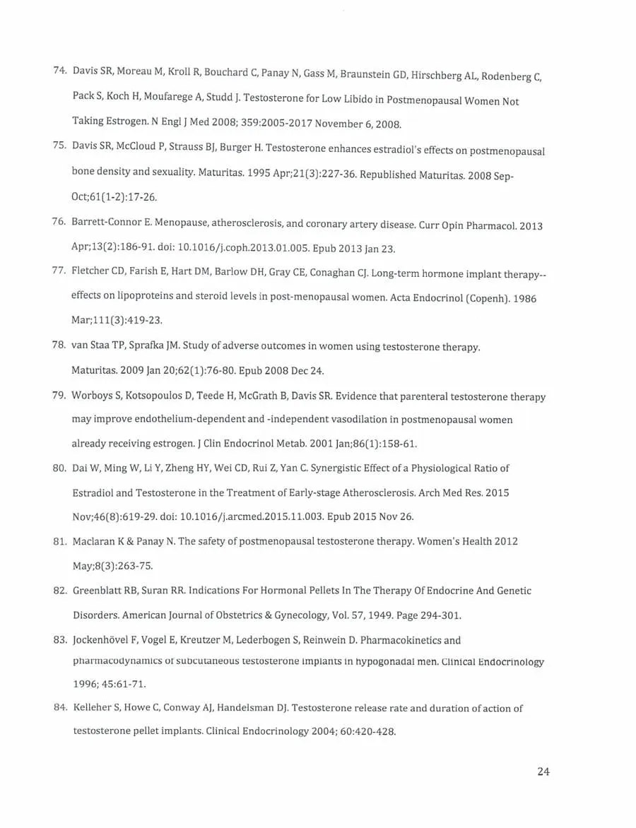 testosterone insufficieny and treatment in women Page Image