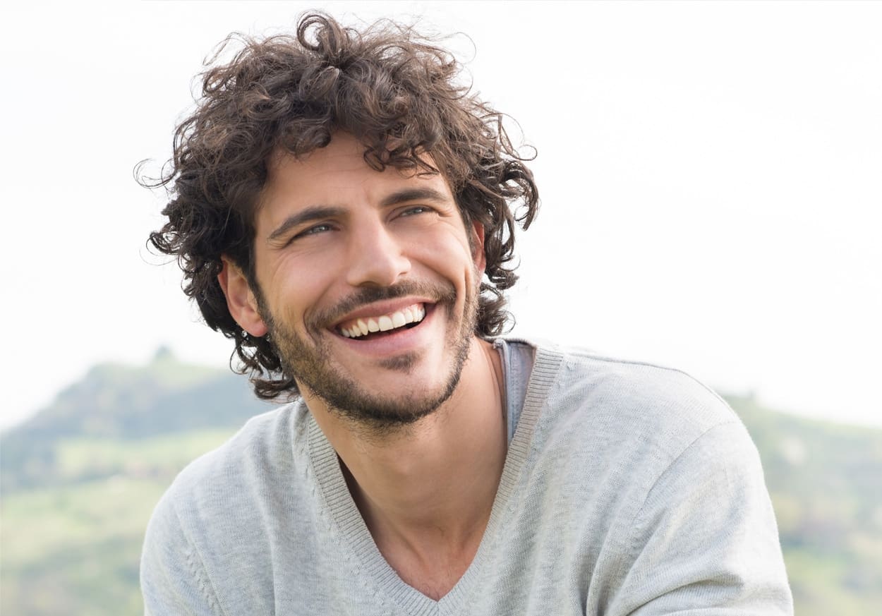 Portrait Of Happy Laughing Man